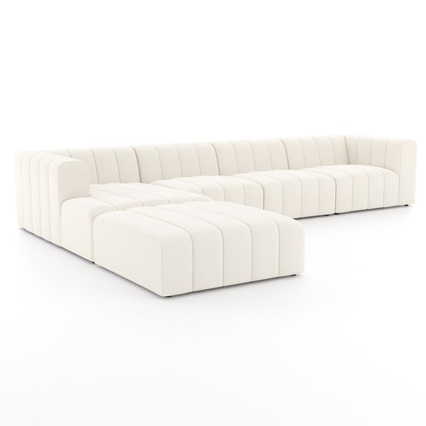 Kona 4 Seat Chaise Sofa + Footstool