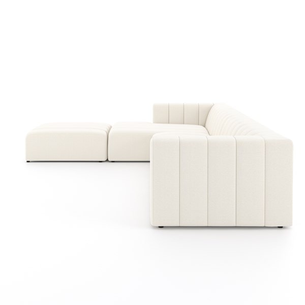 Kona 4 Seat Chaise Sofa + Footstool