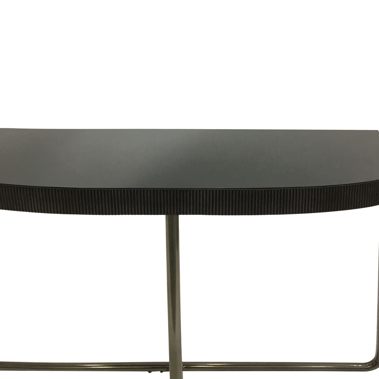 LONA Half Moon Console Table with Black Tinted