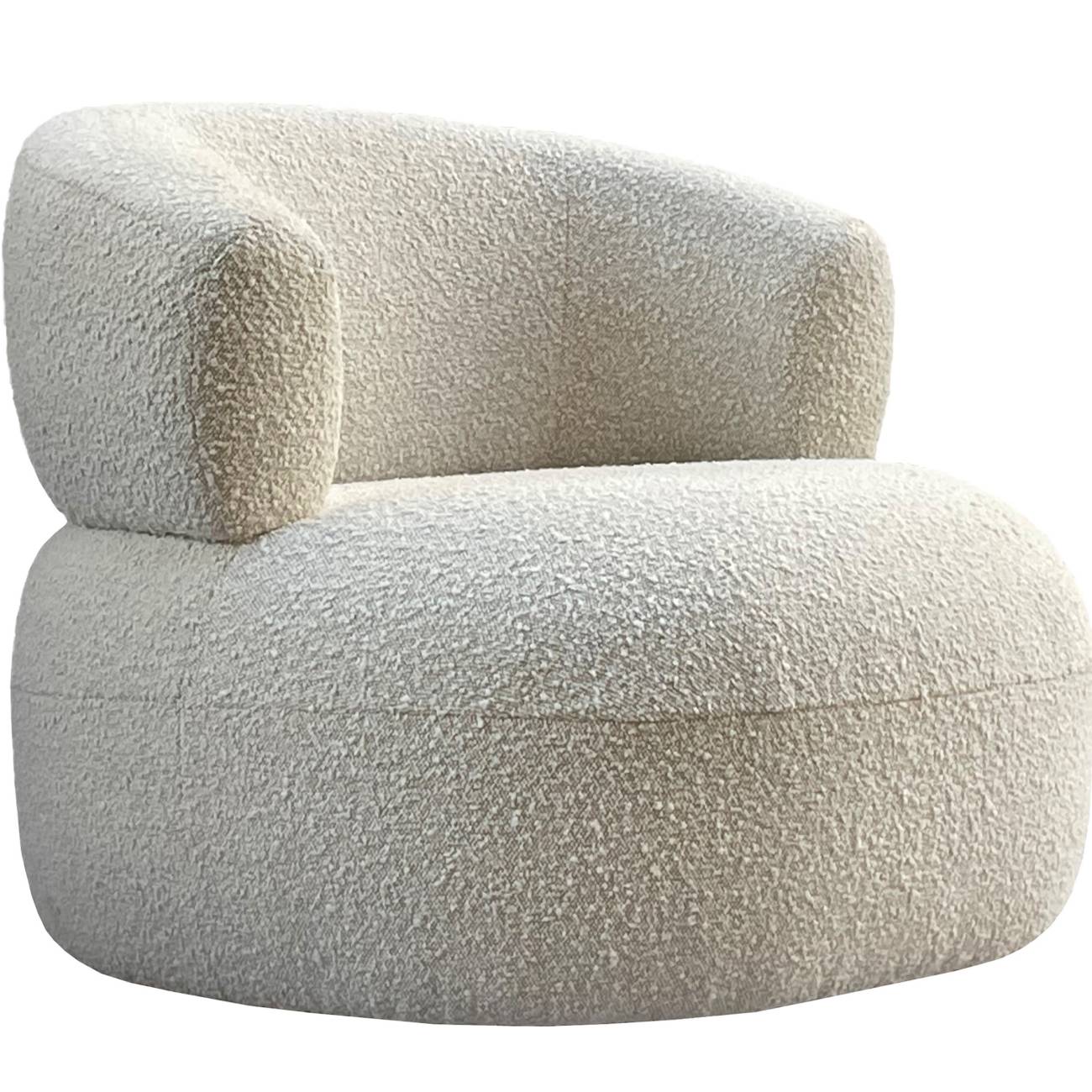 DOTO Occasional Chair in Boucle Ivory