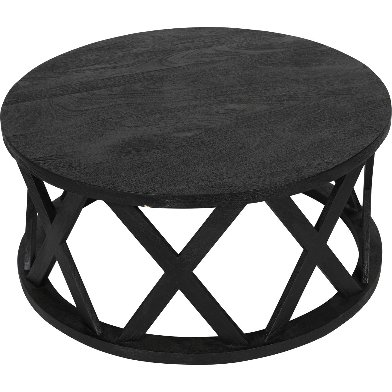 SOLU Solid Wooden Coffee Table in Black