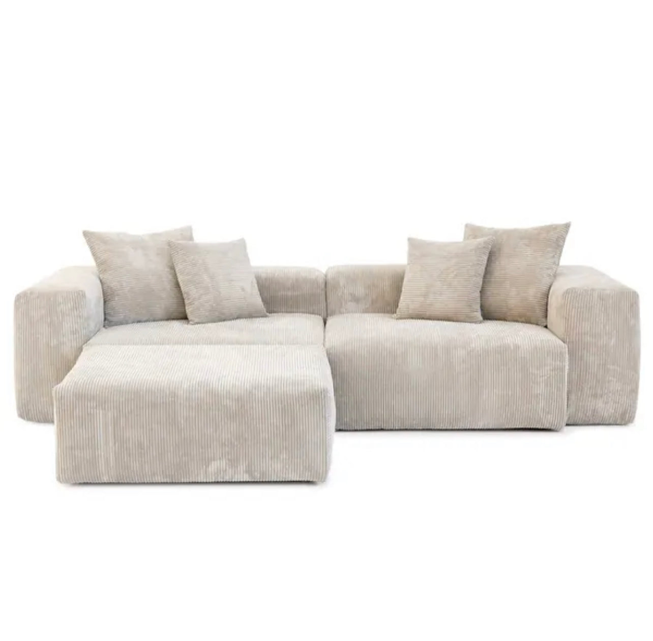 Lusto Modular 2 Seater Sofa + Footstool