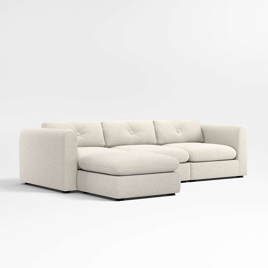 Nobu 3 Piece Modular Sofa + Footstool