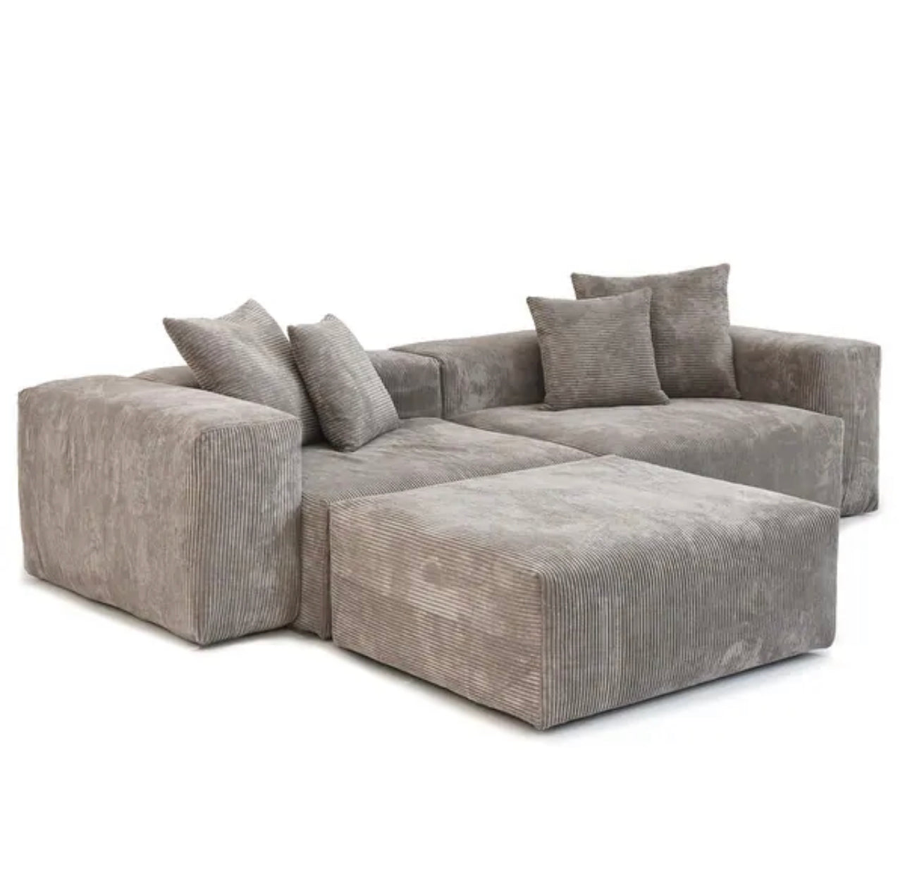 Lusto Modular 2 Seater Sofa + Footstool