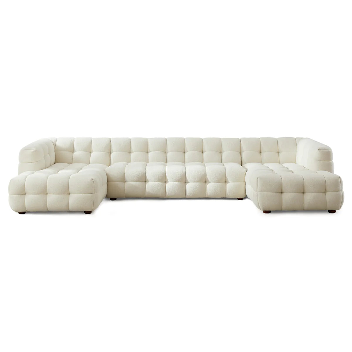 Kyla Soft Boucle U Shape Sectional Sofa