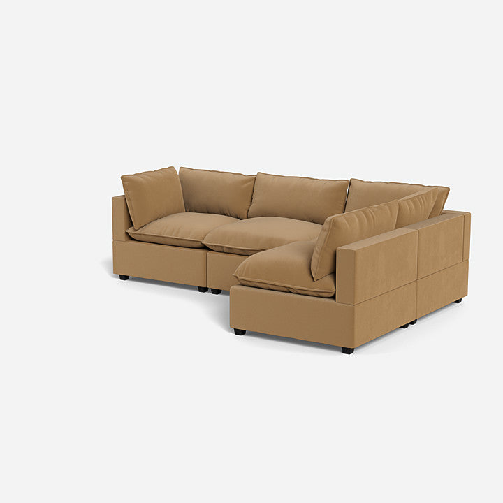 Poka L Shape Open End Modular Sofa