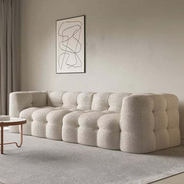 Kyla Soft Boucle 4 Seat Sofa Sectional